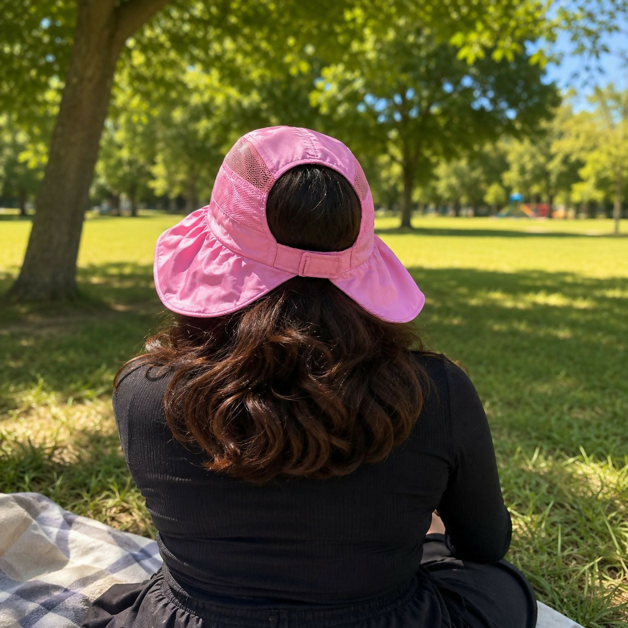 Women’s Foldable Wide Brim Sun Visor Hat for Summer Outdoors