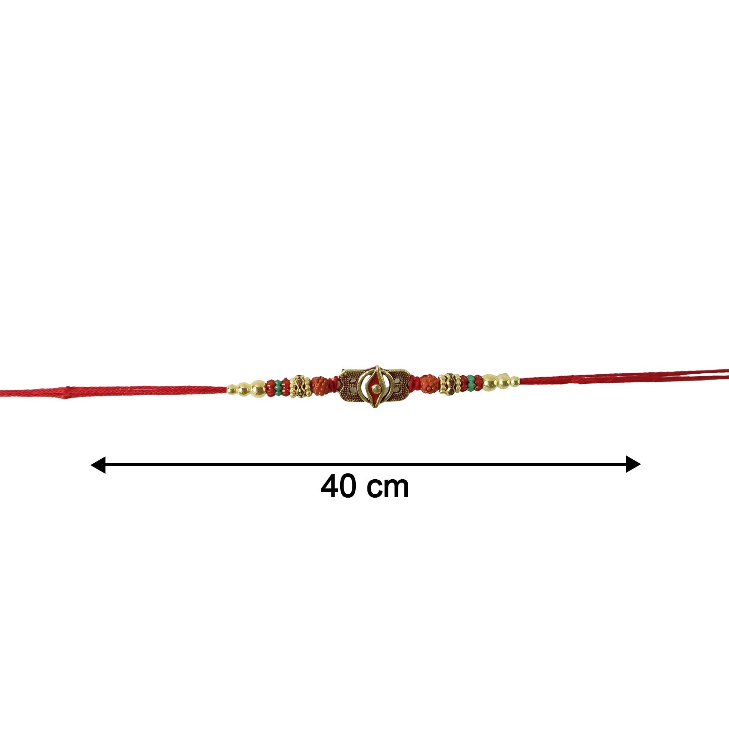 Traditional Raksha Bandhan Rakhi with stylish centerpiece