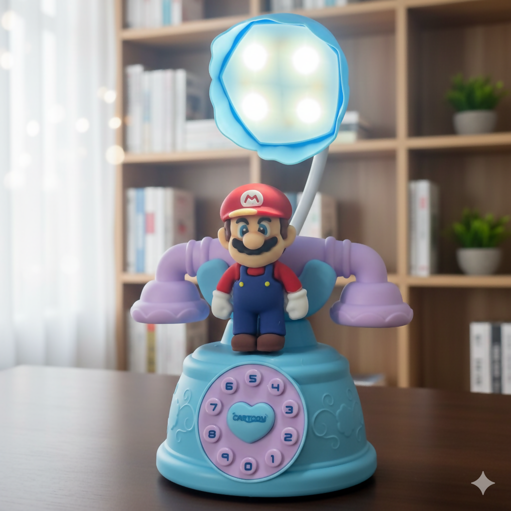 Cartoon Character LED Night Lamp for Kids Room | Decorative Table Light