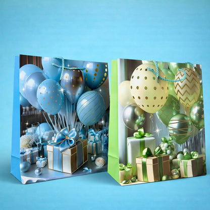 Birthday Celebration Theme Gift Paper Bag with Handle 1 Piece