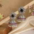 Oxidized Silver Jhumka Earrings – Traditional Ethical Craftsmanship