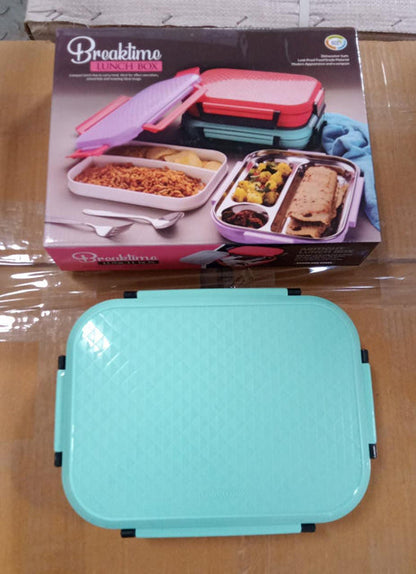 Customized Break Time Lunch Box Steel Plate Multi Compartment Lunch Box Carry To All Type lunch In Lunch Box & Premium Quality Lunch Box ideal For Office , School Kids & Travelling Ideal