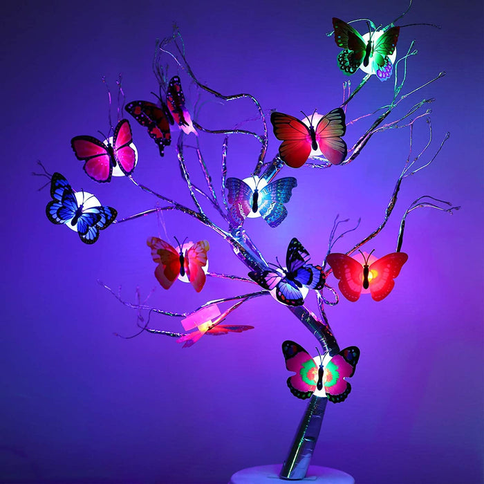 The Butterfly 3D Night Lamp Comes with 3D Illusion Design Suitable for Drawing Room, Lobby.n  (Loose)