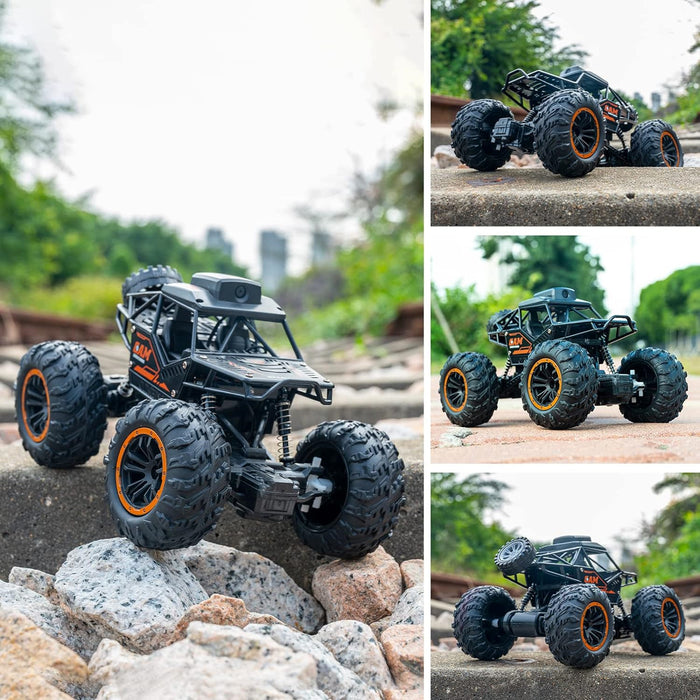 17901 Remote Control Car with Camera Off-Road Remote Control Truck Monster Trucks for Boys 8-12 Birthday Gift For Kids Adults Gift For Boys And Girls HD Camera Rock Crawler Monster Truck Toy