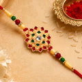 Flower Design Rakhi – Elegant Floral Thread for Brother