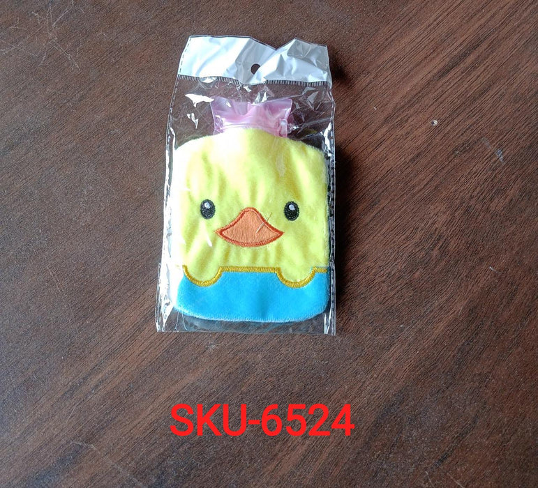 6524 Yellow Duck design small Hot Water Bag with Cover for Pain Relief, Neck, Shoulder Pain and Hand, Feet Warmer, Menstrual Cramps.