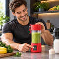 USB Rechargeable Juicer Blender for Home and Kitchen, 6 Blade 380 ml (1 Pc)