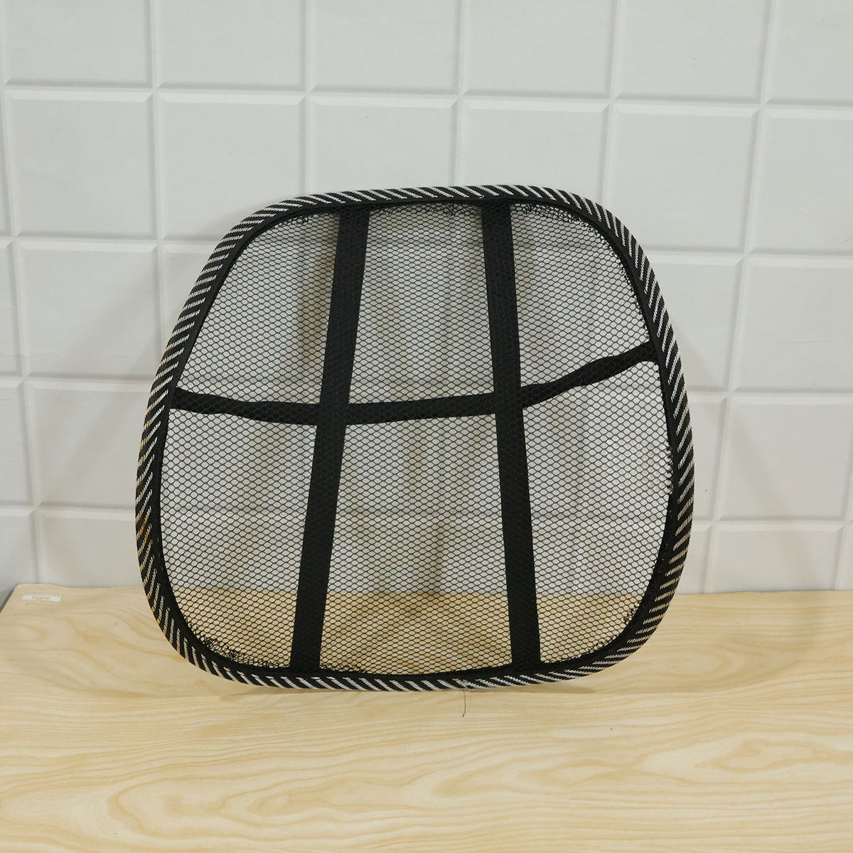 Breathable Mesh Car Seat Back Support with Elastic Strap (1 Pc)