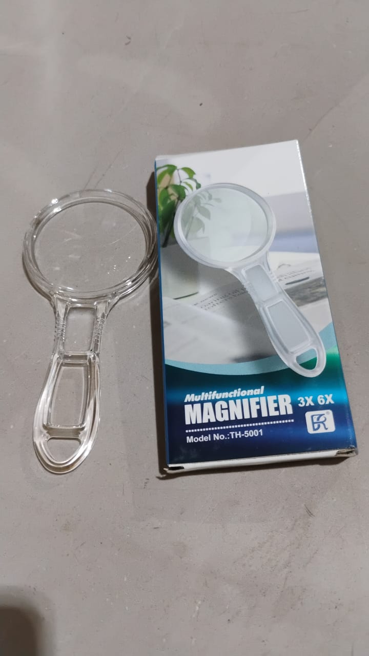 Handheld Plastic Magnifying Glasses (1 Pc / 55 MM)