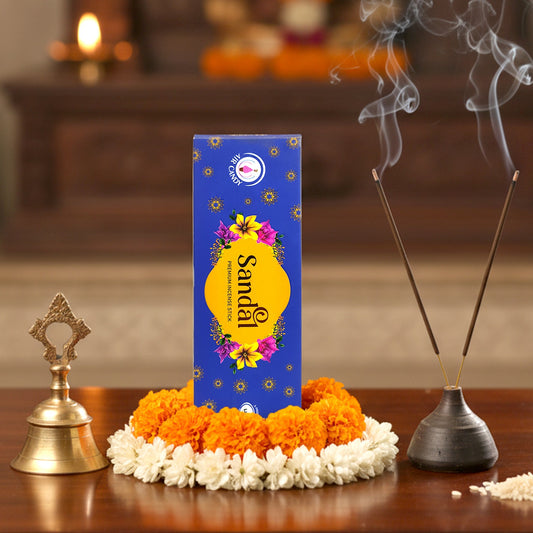 Premium Sandal Incense Sticks – Long-Lasting Fragrance for Puja, Meditation & Home Freshness (90gm)