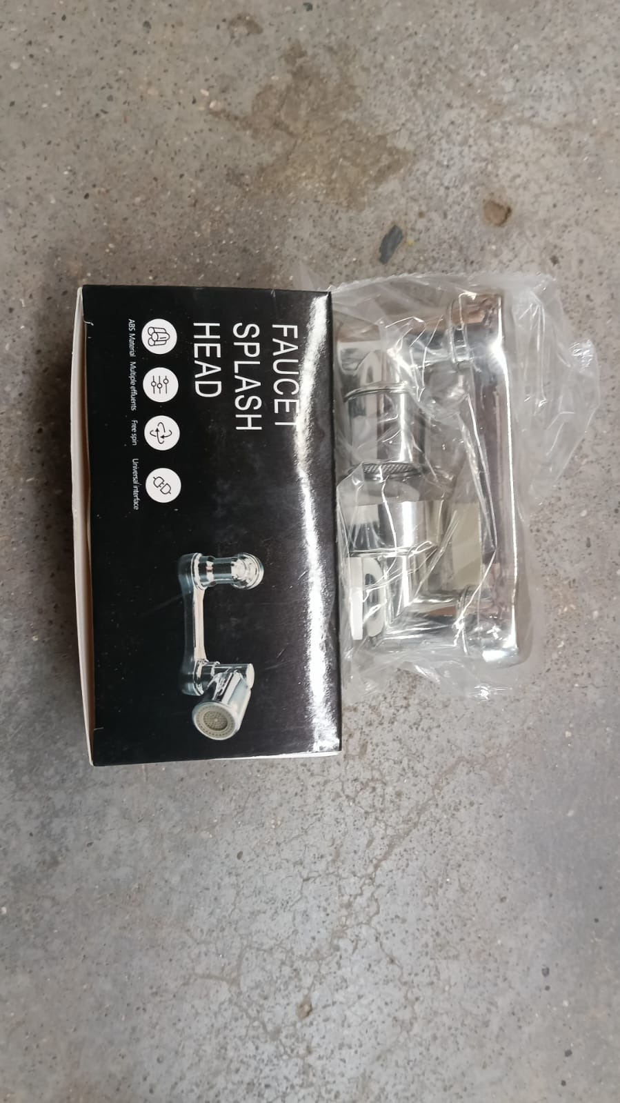 Flexible Faucet Splash Head Set for Kitchen 360 Degree Rotation (1 Set)