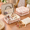 Jewellery Organizer Case with Compartments for Rings and Earrings (1 Pc)