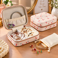 Jewellery Organizer Case with Compartments for Rings and Earrings (1 Pc)