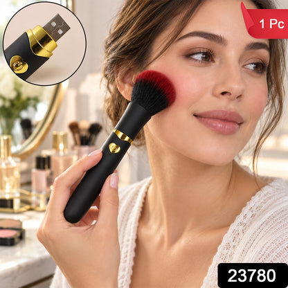 USB Rechargeable Makeup Brush with Soft Bristles for Blending (1 Pc)