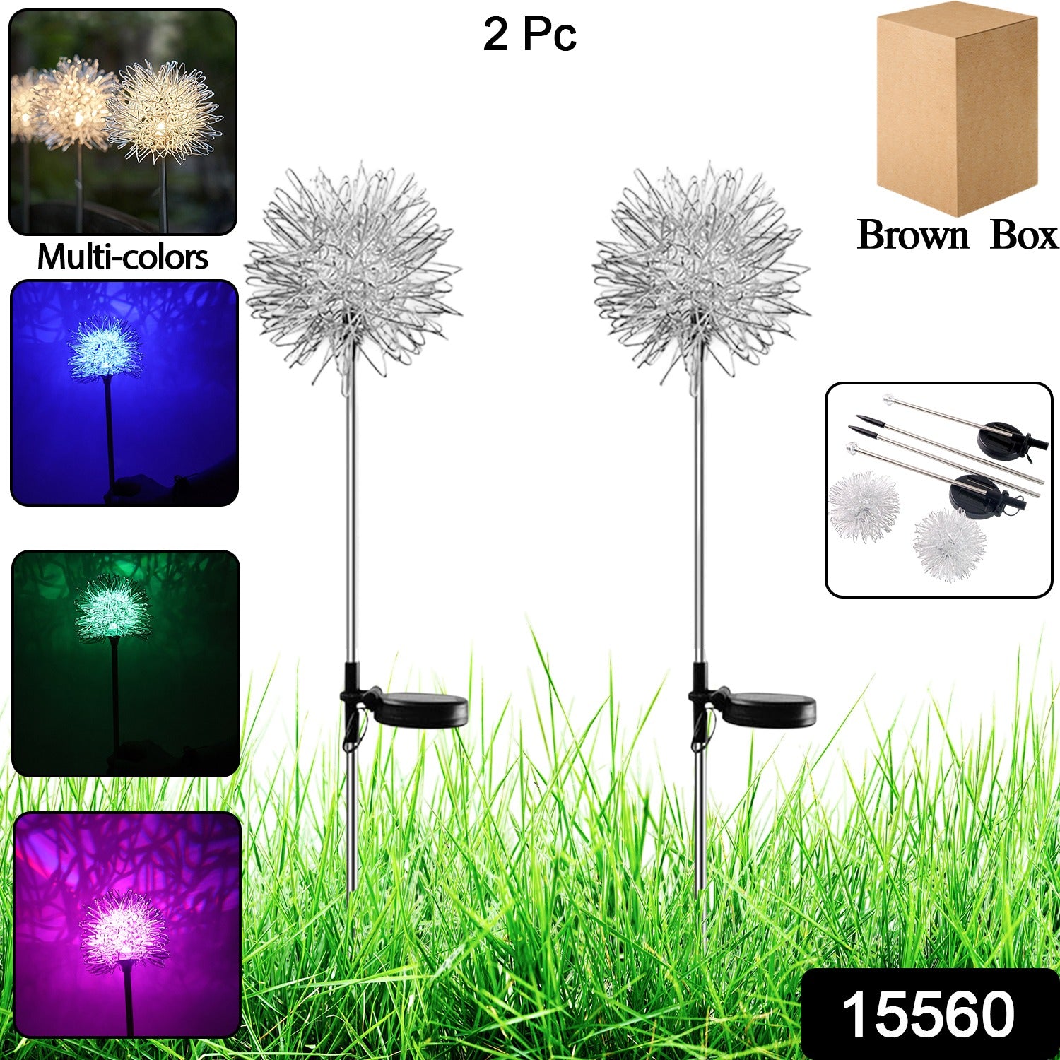 Solar color changing lights