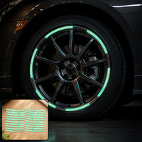 Reflective Car Wheel Stickers – Multicolored 20 Pcs for Night Safety | Velvet Wheels