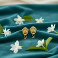 Golden Jhumka Earrings – Lightweight Traditional Jewellery for Women