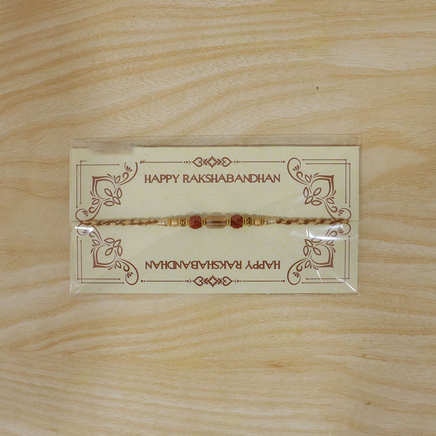 Graceful Pastel Pearl Rakhi with Fine Beads and Premium Raksha Bandhan Charm