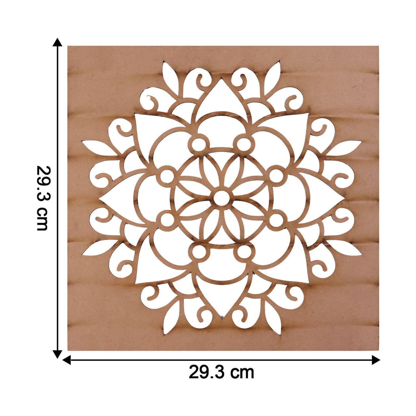 Mandala Flower Rangoli MDF Design | Reusable Rangoli Stencil