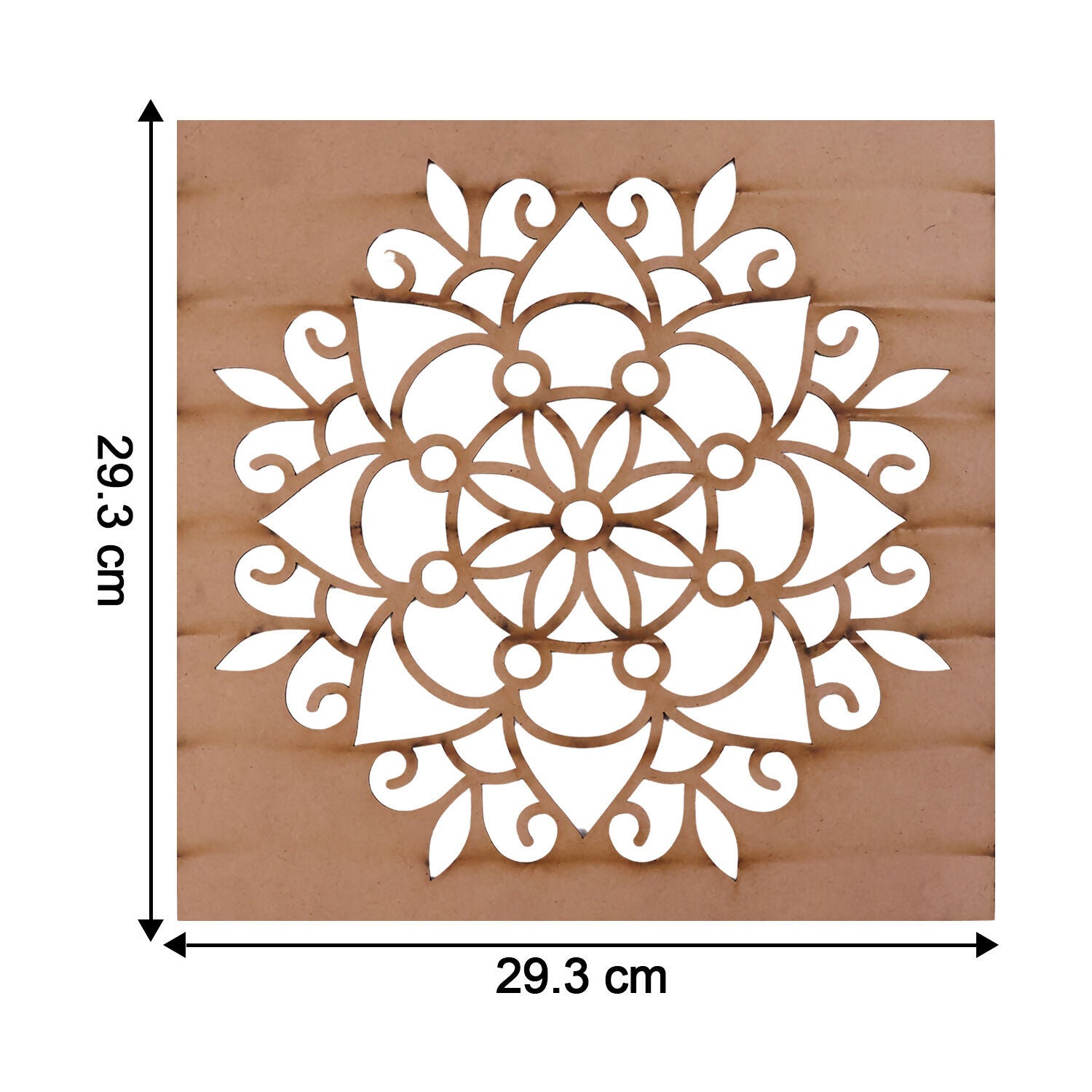 Mandala Flower Rangoli MDF Design | Reusable Rangoli Stencil
