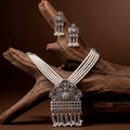 Gold-Plated Necklace Set – Pearl Detailing for Wedding Elegance