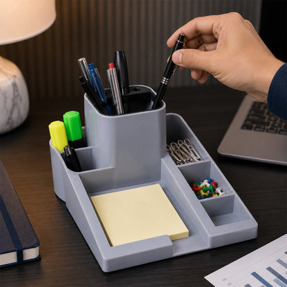 Multipurpose Desk Organizer Pen Stand with Compartments for Office & Study Table