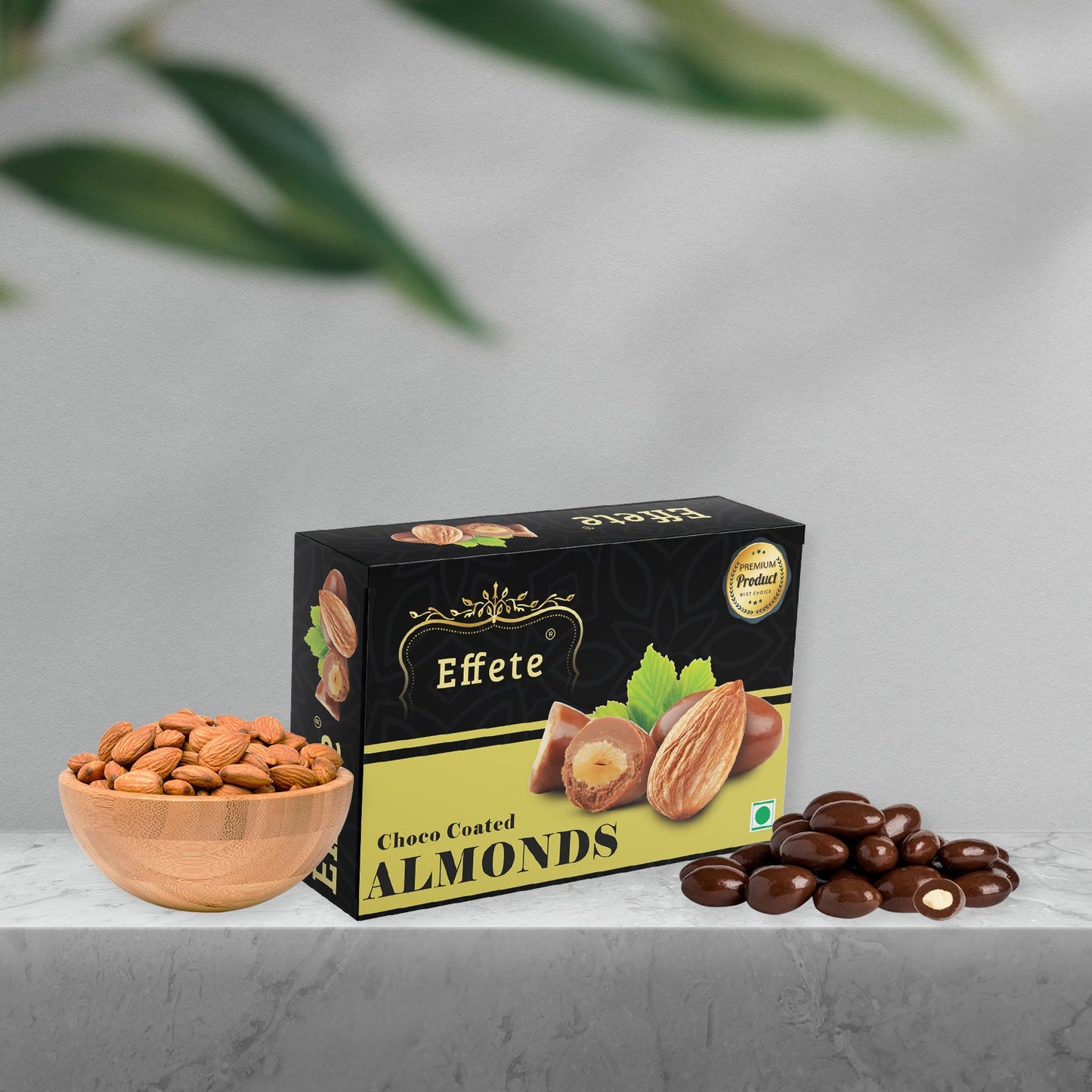 Ganesha Photo Rakhi with Chocolate Almonds, Pack of 3