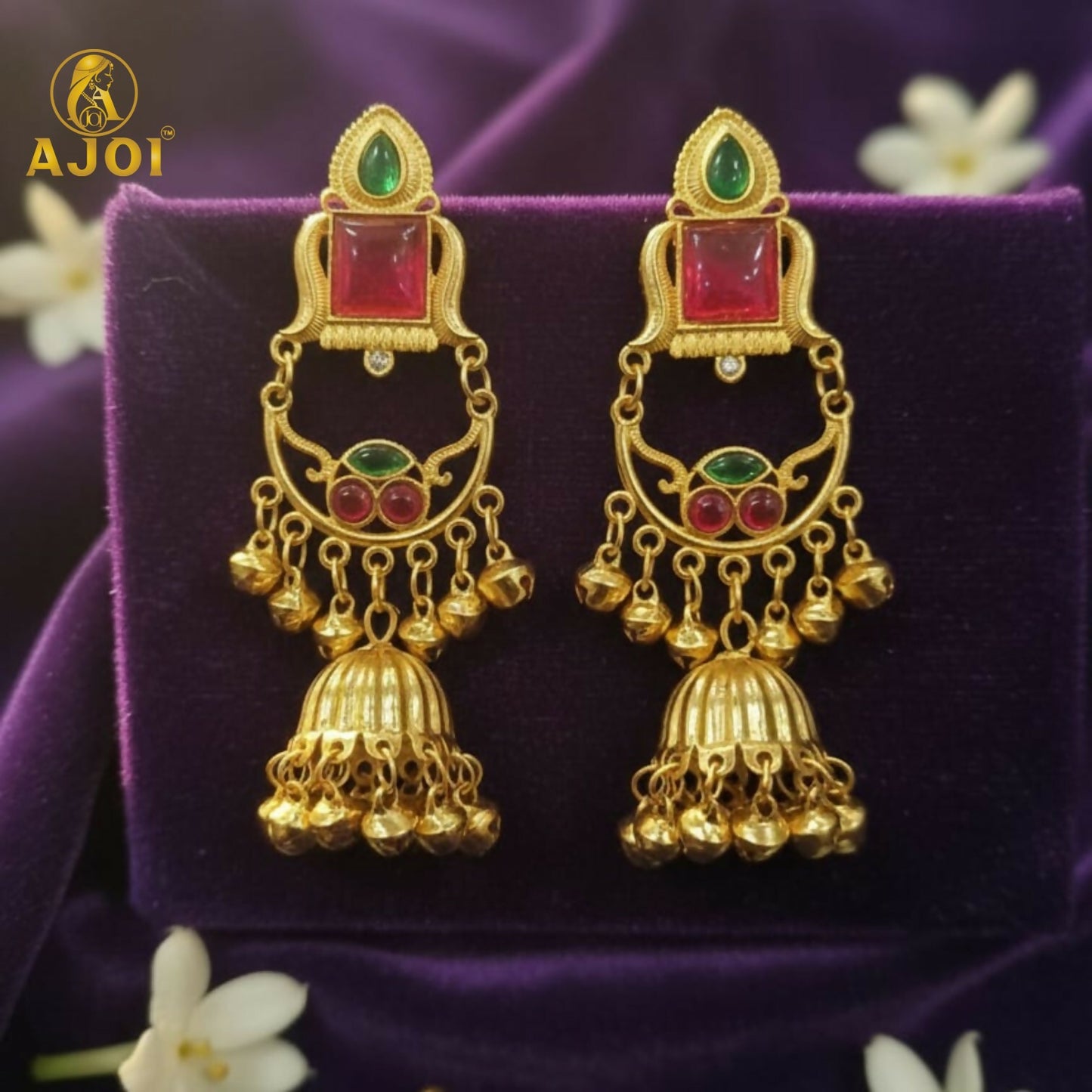 Maharani Designer Jhumkhi Drop Earrings