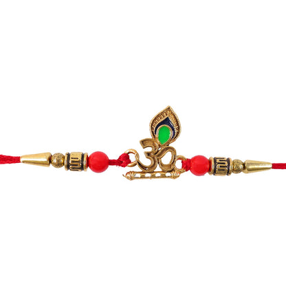 Beadwork Rakhi for Brothers Traditional Design for Raksha Bandhan (10pcs)