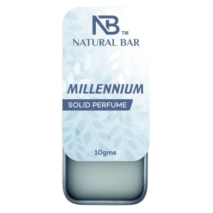 Natural Bar Millennium Solid Perfume | Alcohol Free Cologne for Men & Women | Strong & Lasting Fragrance | Gifting Set for Him & Her