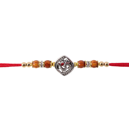 Om Rakhi Spiritual Beaded Design for Brother (10pcs)