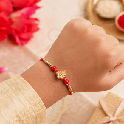 Ganesha Rakhi Traditional Charm for Brother on Raksha Bandhan (10pcs)