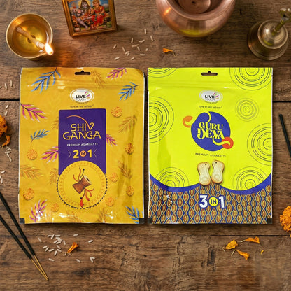 Shiv Ganga & Guru Deva Premium Agarbatti Jumbo Family Pack (2 Packs of 700gm)