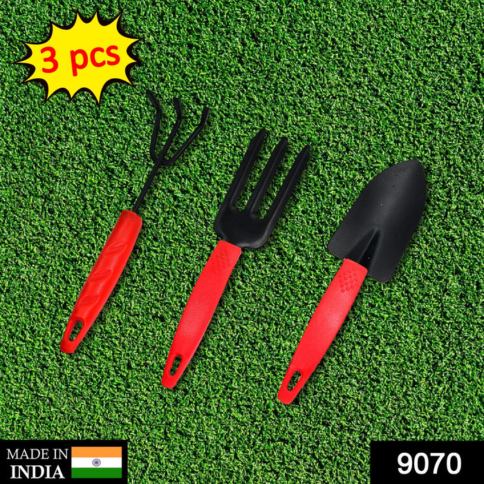 3pcs Small sized Hand Cultivator, Small Trowel, Garden Fork