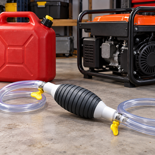 Manual fuel transfer pump showcase
