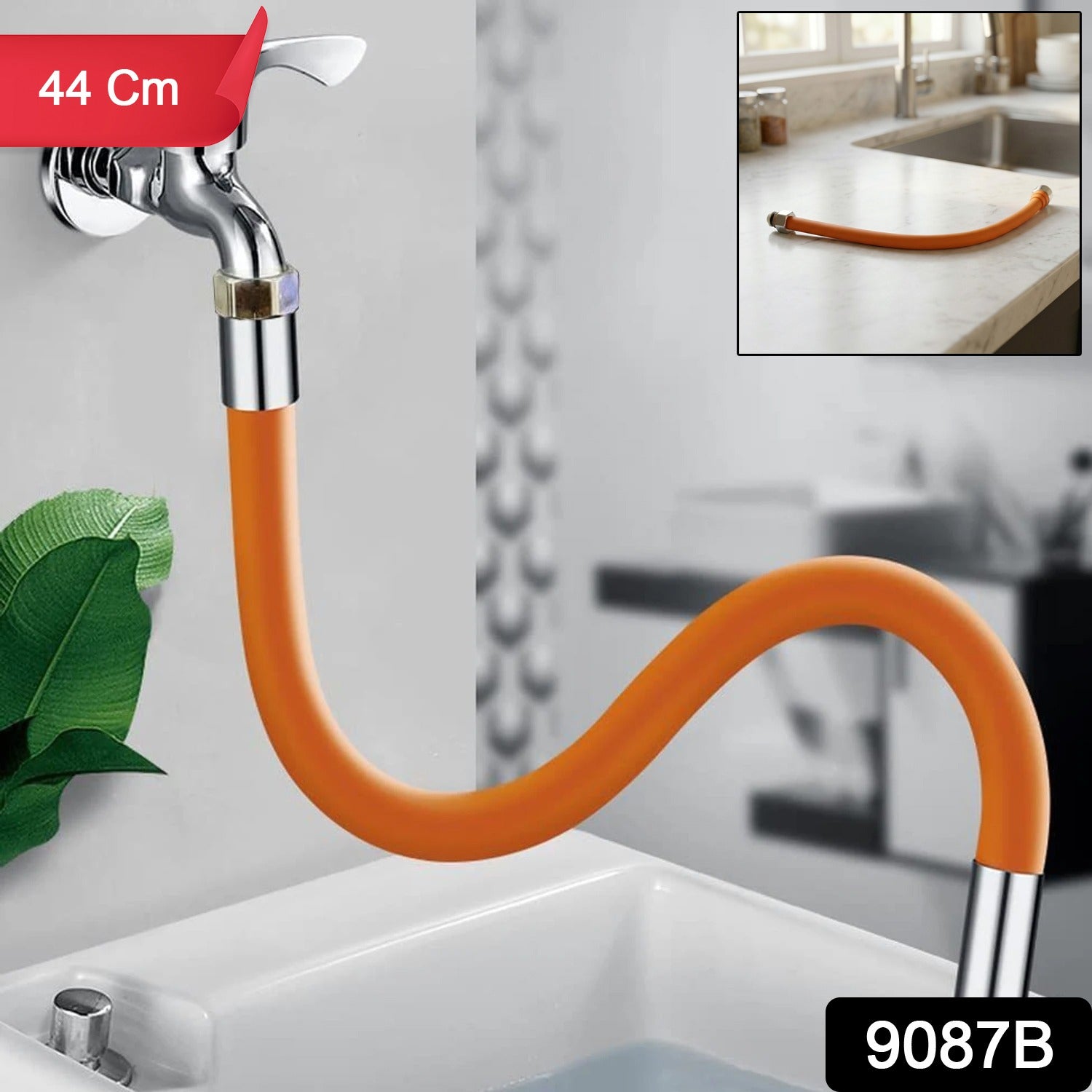 Flexible Silicone Water Tap Extender Pipe 44 Cm 1 Pc