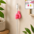 Cable Wire Holder – Cute Thumbs-Up Self-Adhesive Design for Easy Organising