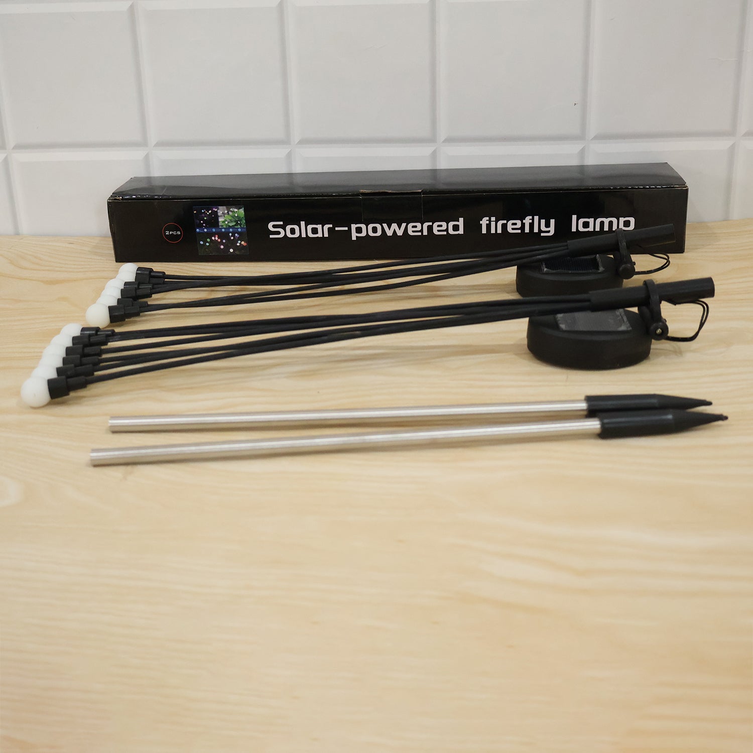 Live product photo with color box packaging