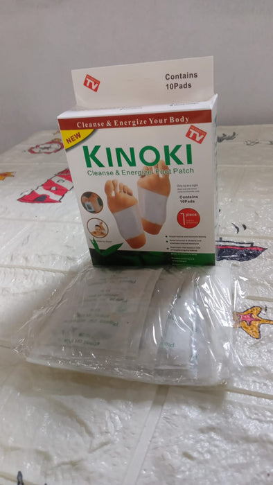 644 kinoki Cleansing Detox Foot Pads, Ginger & salt Foot Patch -10pcs (Free Size, White)