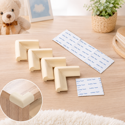 Soft Foam Corner Protectors – Child Safety Padding with Adhesive Tape