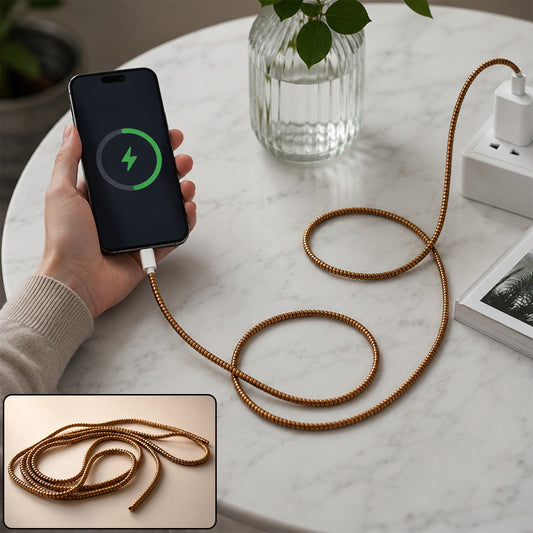 Spiral Cable Protector Sleeve – Durable Flexible Cord Saver
