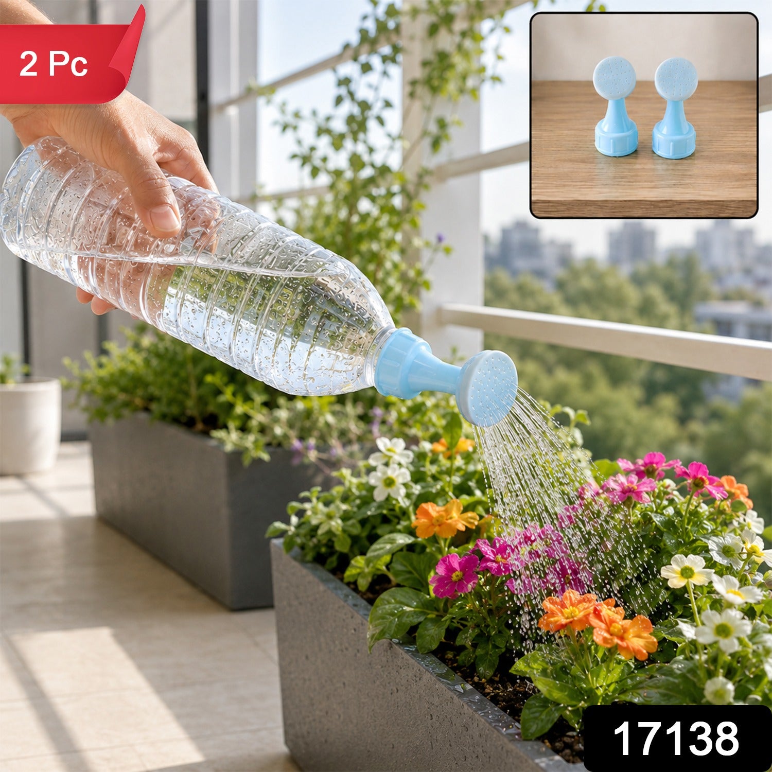 Bottle sprinkler nozzle set, 2 pieces