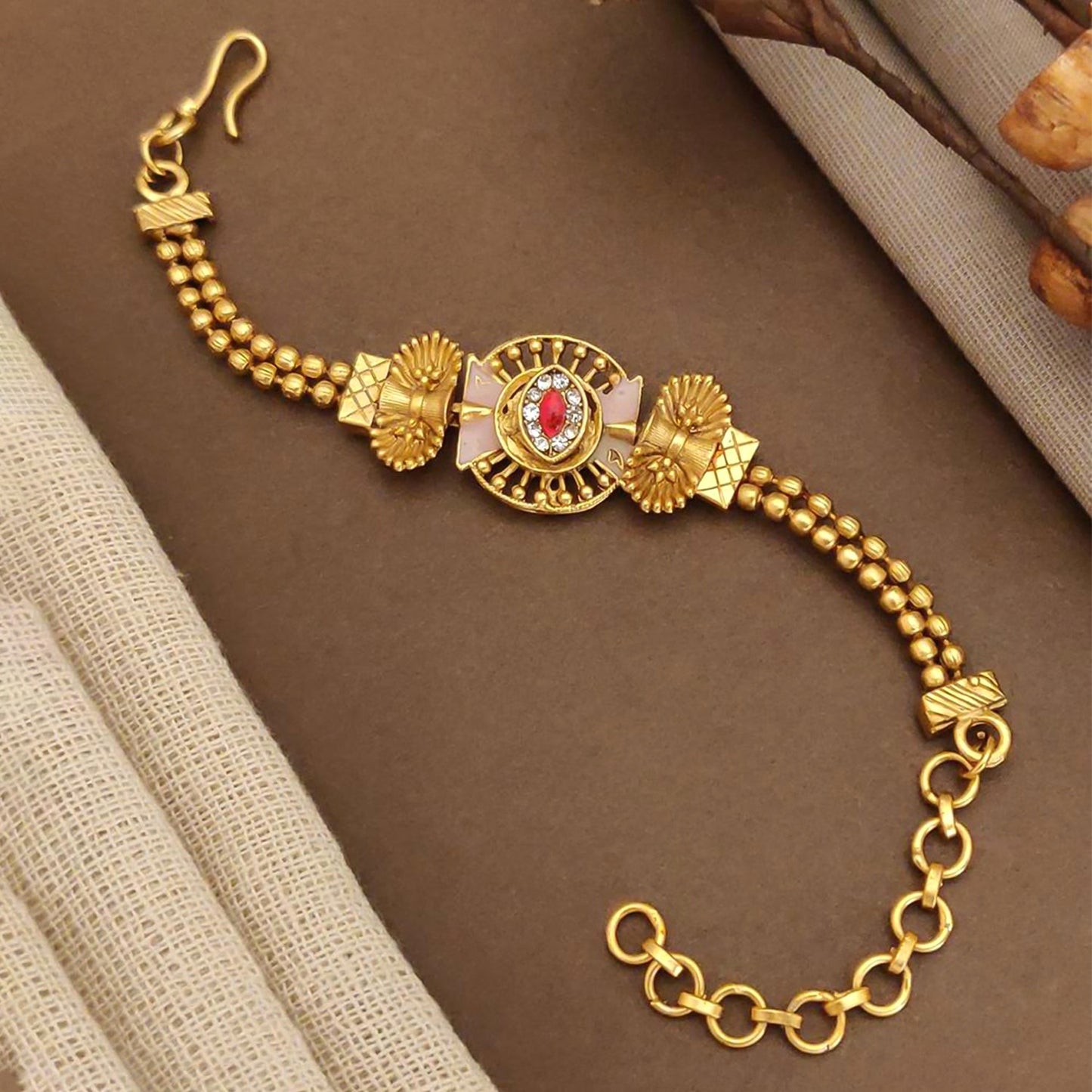 Timeless Gold-Plated Charm Bracelet