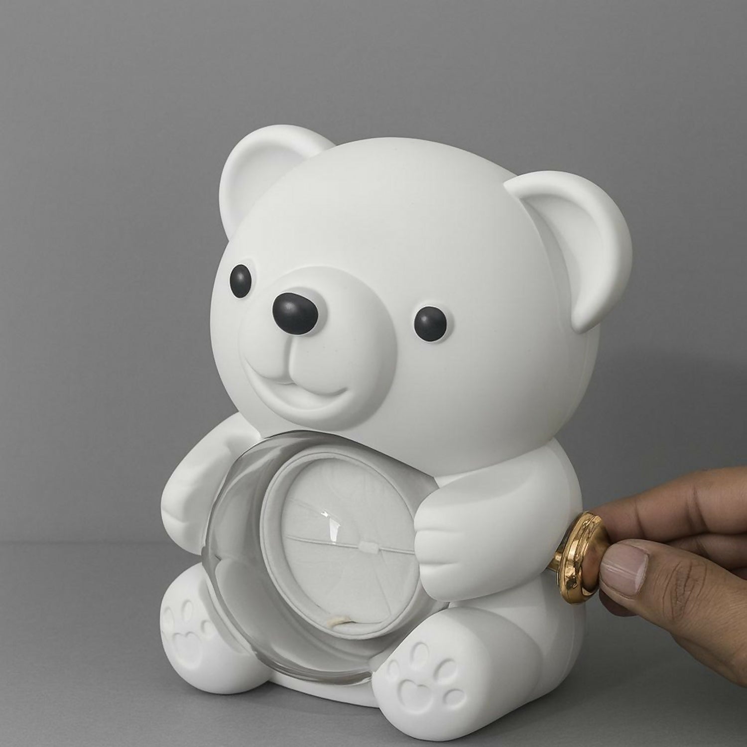 White Teddy Bear With Eternal Rose Gift Box | Romantic Love Gift for Her & Couples