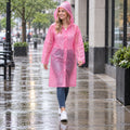 Lightweight EVA Waterproof Rain Coat with Hood for Travel Commuting and Outdoors