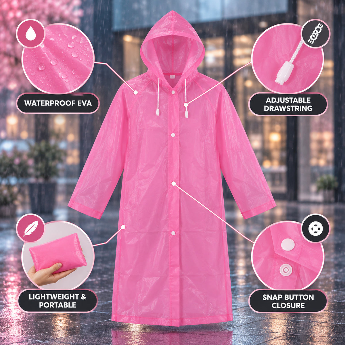 EVA rain coat image 7