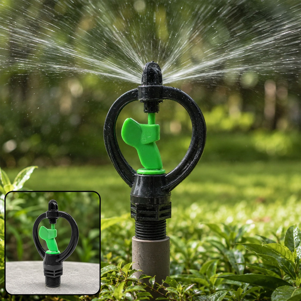 Garden Spray Nozzle – Rotating Butterfly Sprinkler | Grow Garden Tools