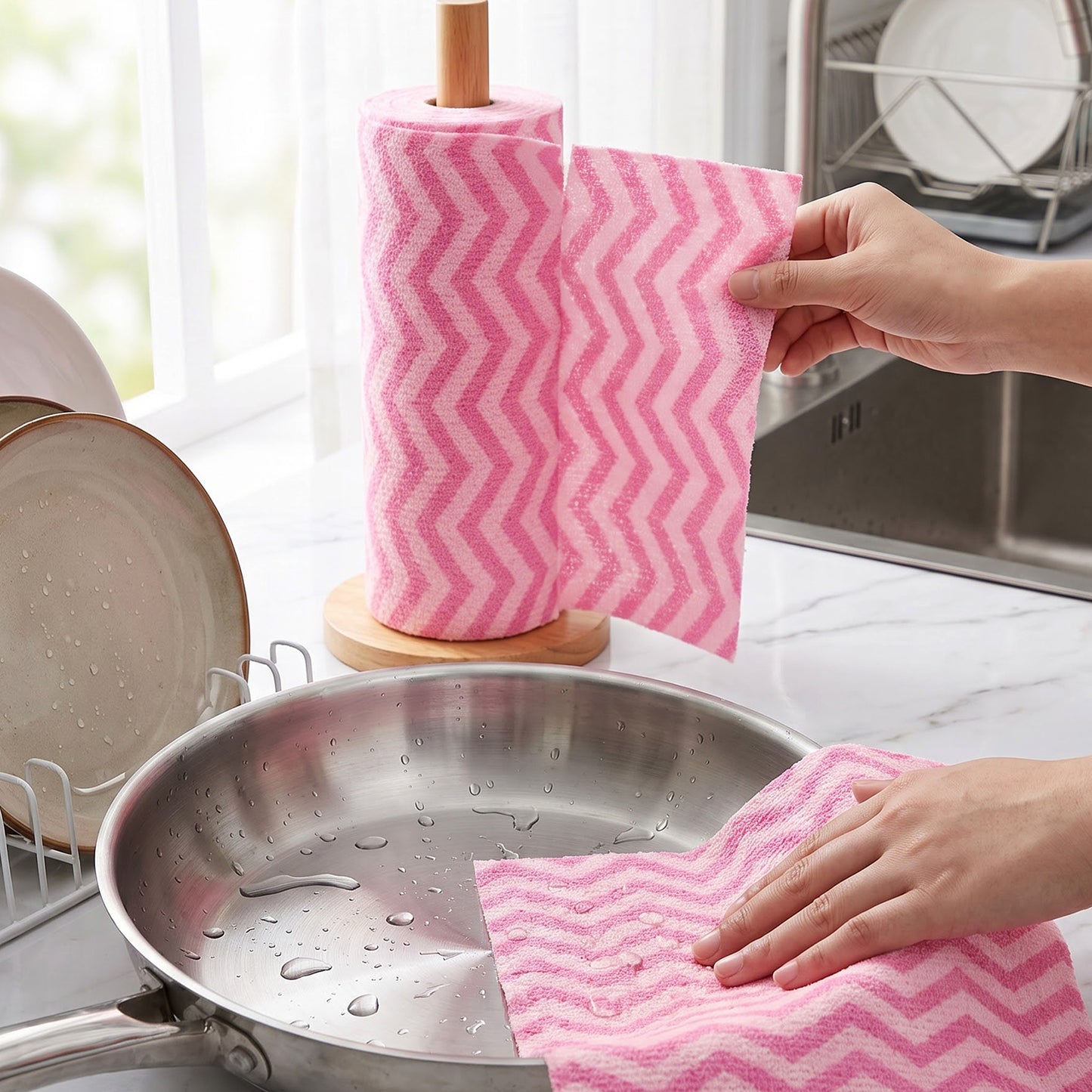 Kitchen cleaning cloth roll product image 7