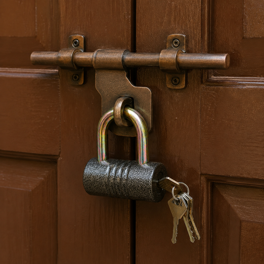 Iron Padlock – 82mm Heavy-Duty Brass Core | FortiLock