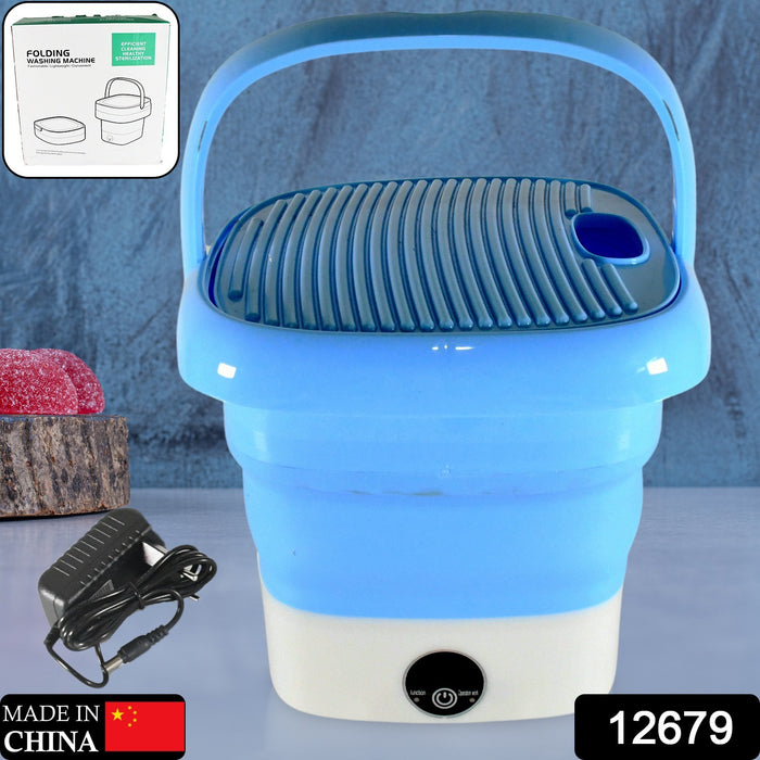 12679 Portable Washing Machine, Mini Folding Washer and Dryer Combo, for Underwear, Socks, Baby Clothes, Travel, Camping, RV, Dorm, Apartment 